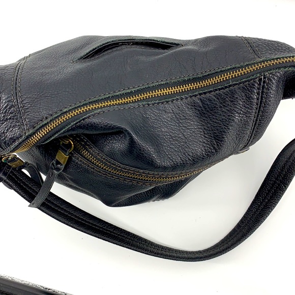 THE SAK Black Pebbled Leather Shoulder Bag - Picture 5 of 12